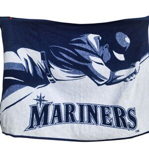Biderlack Of America Aurora Seattle Mariners Vintage Throw Blanket 53"×72" Sport